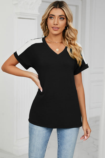 V-Neck Short Sleeve T-Shirt