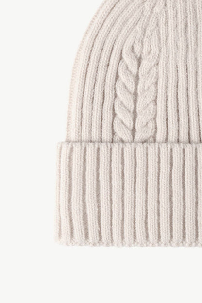 Cable-Knit Cuff Beanie