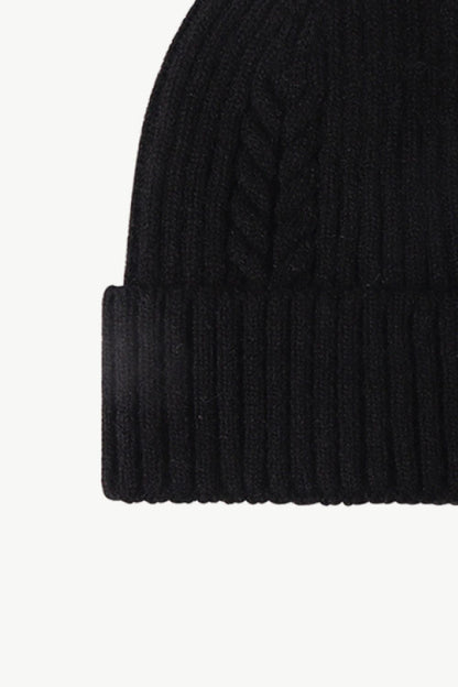 Cable-Knit Cuff Beanie