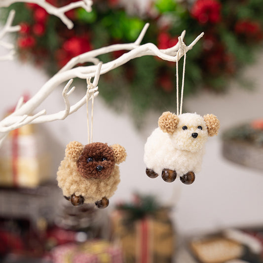 2-Piece Fuzzy Puppy Hanging Widget