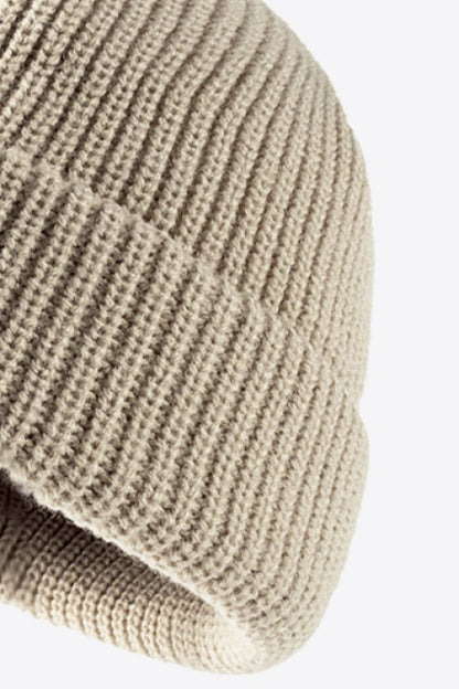 Calling For Winter Rib-Knit Beanie