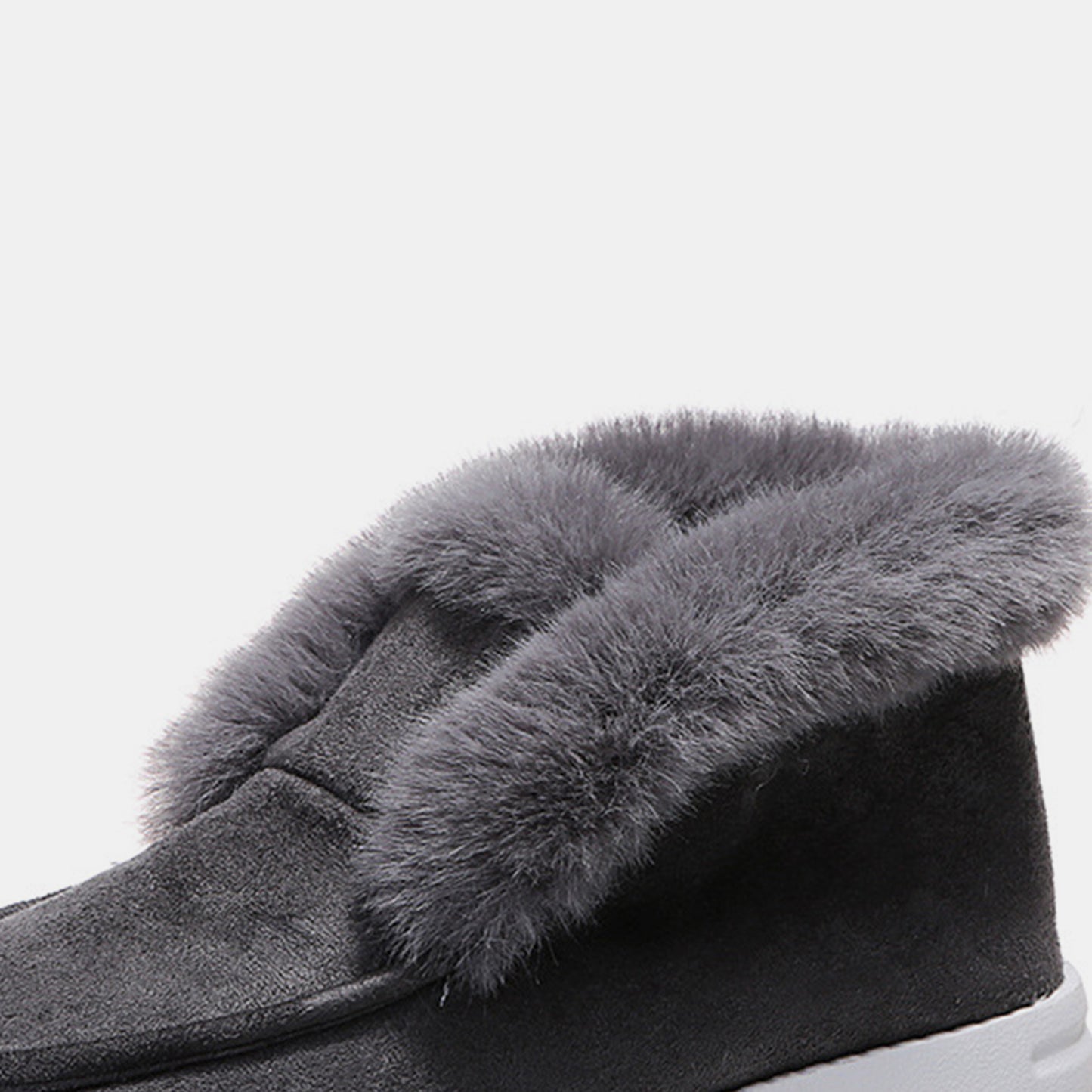 Furry Suede Snow Boots