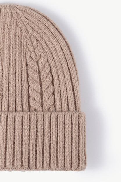 Cable-Knit Cuff Beanie