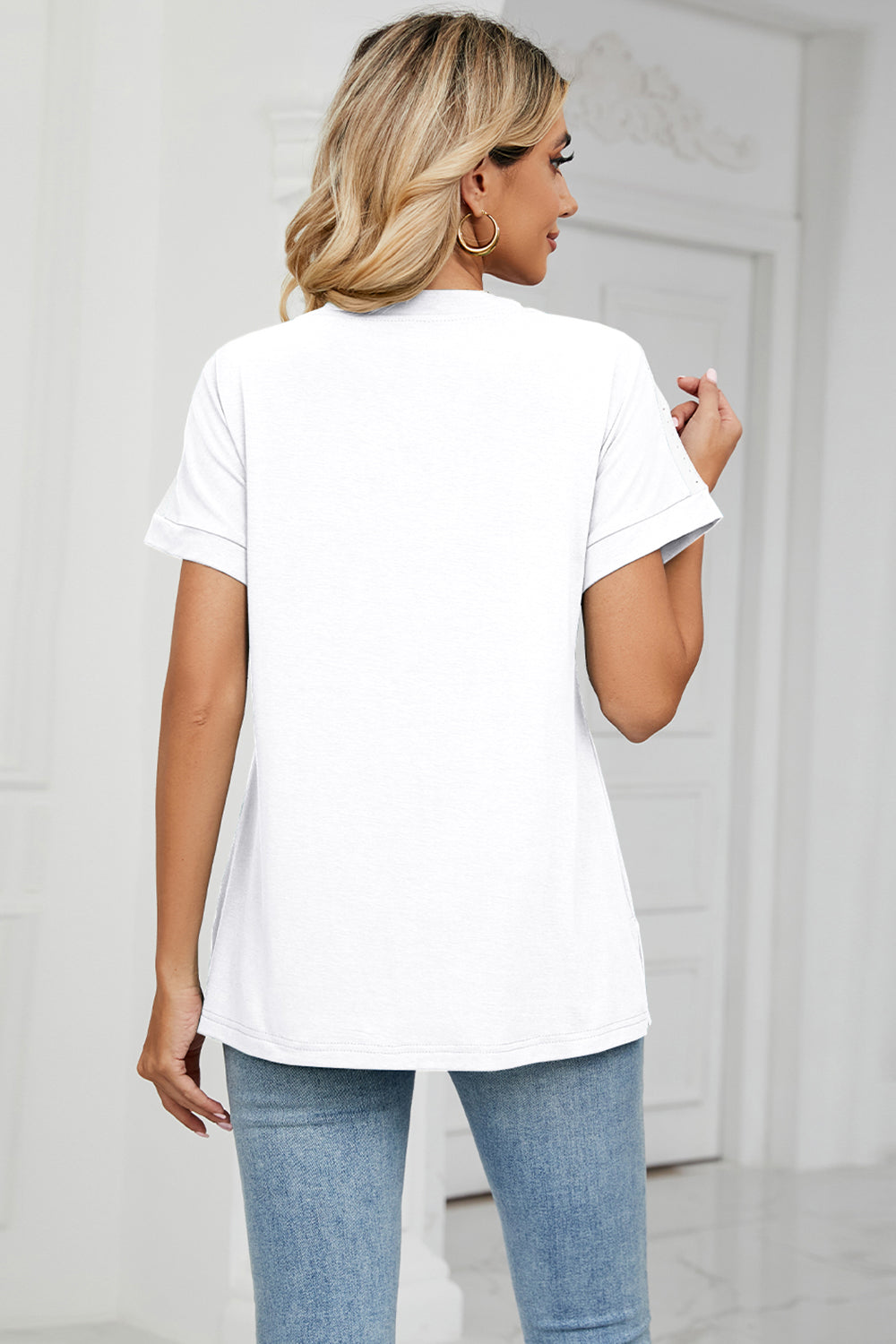 V-Neck Short Sleeve T-Shirt